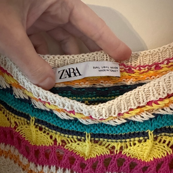 Zara Multicolored Knit Top - Picture 3 of 4